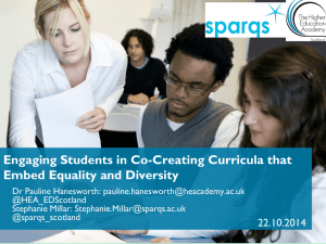 Teaching Inclusively: How to Embed Equality and Diversity in