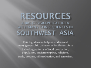 Southwest Asia Big Idea Presentation