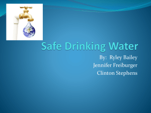 Safe Drinking water power point