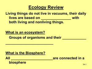 Ecology Student Notes