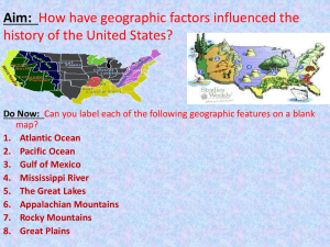 Intro: U.S. Geography