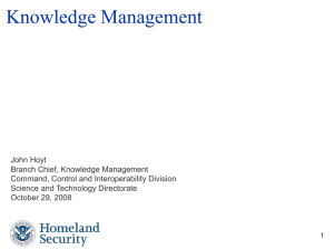 DHS Science and Technology Directorate's Programs