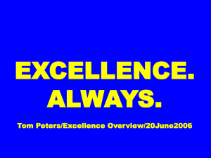 On Excellence