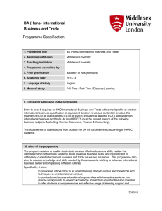 Business and Trade - Middlesex University
