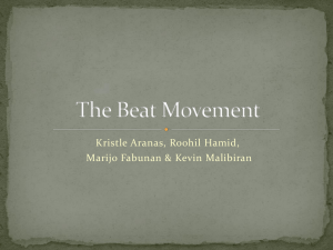 The Beats Movement - MHS AP Literature 2013