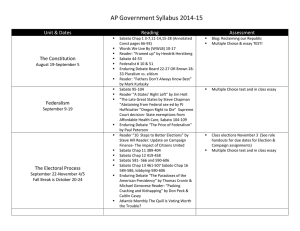 AP Government Syllabus 2014-15
