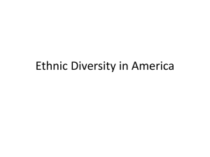 Ethnic Diversity in America