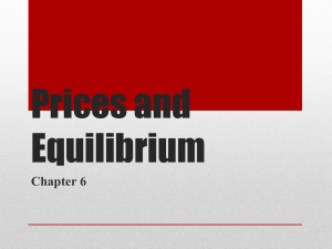Prices and Equilibrium