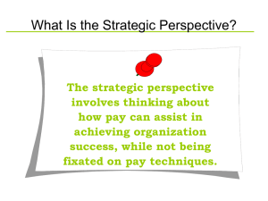 What Is the Strategic Perspective? - School of Business Administration