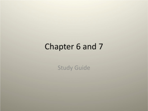 Chapter 6 and 7