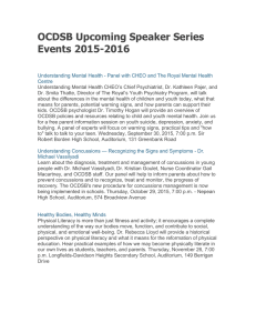 OCDSB Upcoming Speaker Series Events 2015