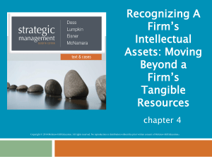 Recognizing A Firm's Intellectual Assets: Moving Beyond a Firm's