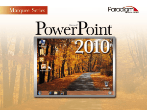 PowerPoint Presentation - EMC Paradigm Internet Resource Center