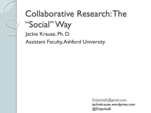 Collaborative Research: The *Social* Way