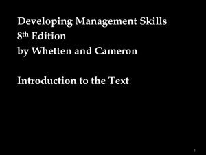 What are Management Skills?