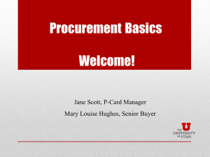 2013-05_ProcurementBasics - Financial & Business Services