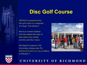 Disc Golf Course - Recreation & Wellness
