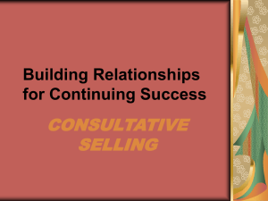 Building Relationships for Continuing Success