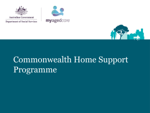 Commonwealth Home Care Support Presentation of 1 July 2015