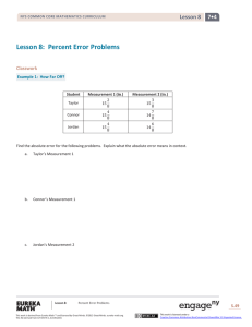 Grade 7 Mathematics Module 4, Topic B, Lesson 8