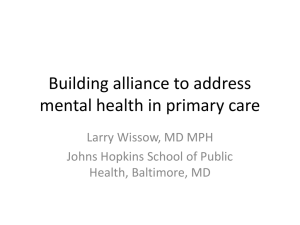 Building alliance to address mental health in - ABLE