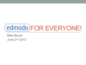 Edmodo for Everyone ETEC 5213