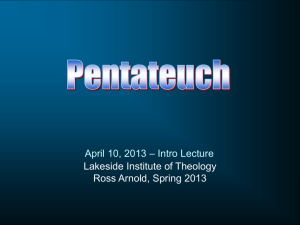 Lecture notes in PPT - Lakeside Institute of Theology