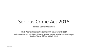 Serious Crime Act 2015 - Essex Safeguarding Children Board