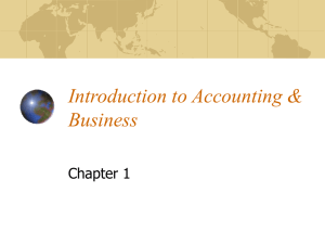 Introduction to Accounting & Business