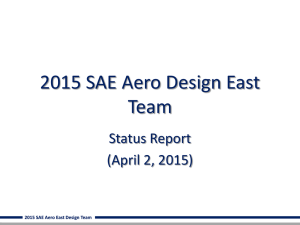2015 SAE Aero East Design Team