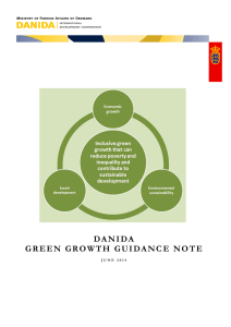 Climate Change and Green Growth Screening Note