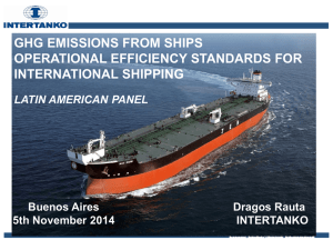 GHG Emissions From Ships Operational Efficiency