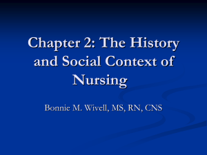 Chapter 2: The History and Social Context of Nursing