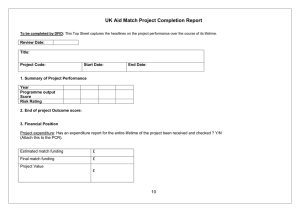 Project completion report template