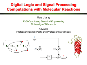 Molecular Reactions - The Circuits and Biology Lab at UMN