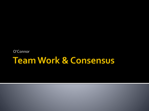 Teamwork and Consensus