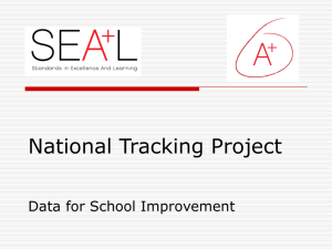 National Tracking Project Data for School Improvement