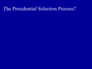 Presidential Elections - University of San Diego Home Pages