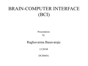 Brain-Computer Interfaces - Seidenberg School of Computer