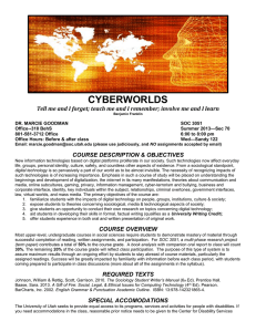 Cyberworlds - University of Utah