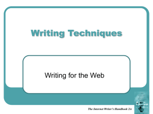 The Internet Writer's Handbook 2/e