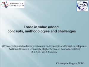 Trade in Value-Added Concepts, Methodologies and Challenges