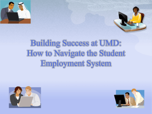 Building Success at UMD