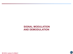 Signal Modulation & Demodulation by Mr. Rohit Khattar