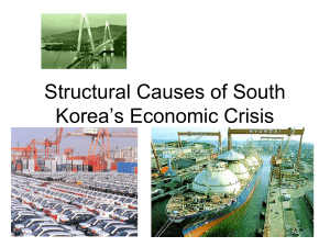 Structural Causes of South Korea's Economic Crisis