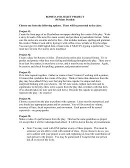 Romeo and juliet final project examples picture