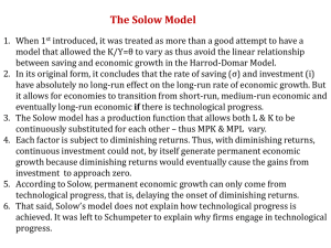 Chapter 4D Solow Model