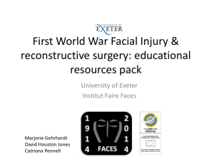 (i) WWI facial surgery - Humanities