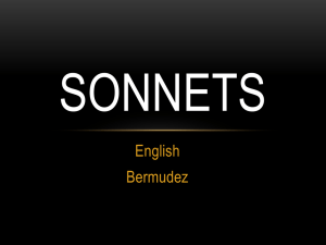 Sonnets - My CCSD