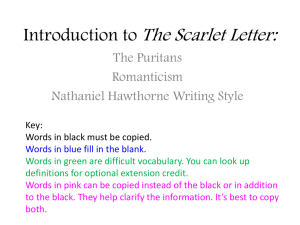 Introduction to The Scarlet Letter Powerpoint
